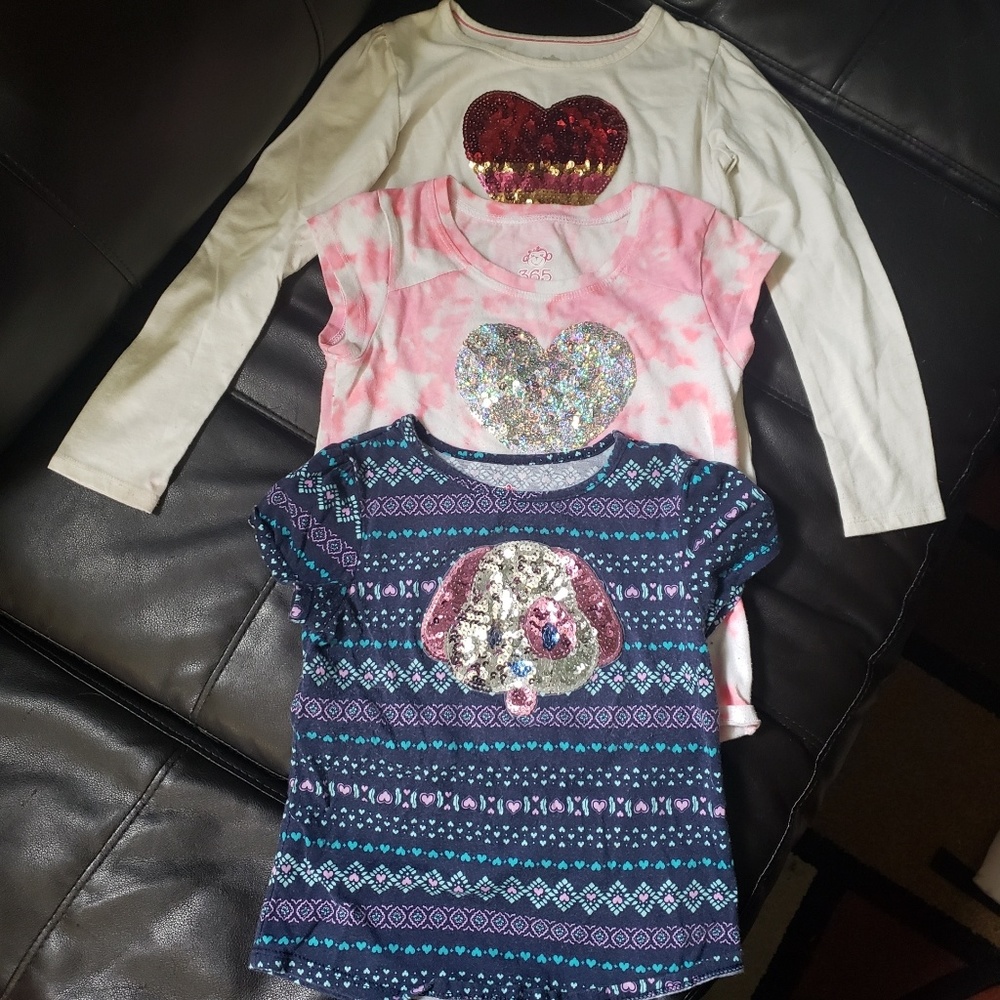 4/$20 365 Kids | 3 sequin shirts
